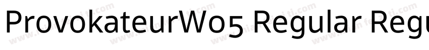 ProvokateurW05 Regular Regular字体转换
